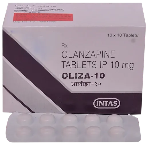 oliza 10mg tablet 10's